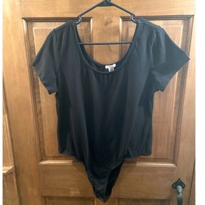 Black Plus Size Scoop Neck Bodysuit- Size 3X